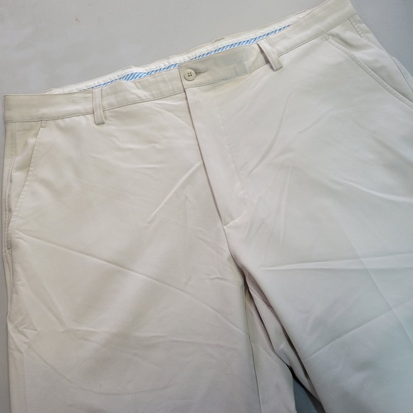 FootJoy Other - FootJoy Mens Performance Golf Pants Ivory Off White W38 L30 Flat Front Stretch